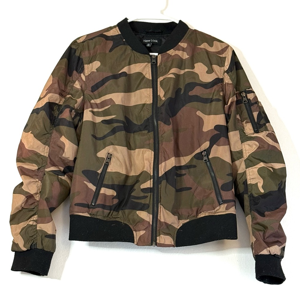 New Look Camouflage Bomber Jacket